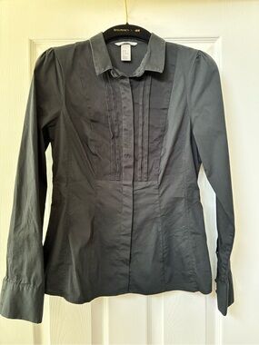 H&M Black Tuxedo Shirt